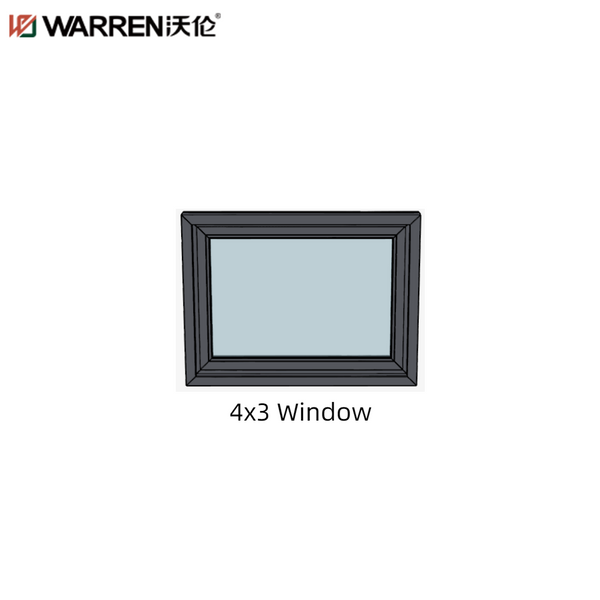 Warren 4x3 Picture Aluminium Insulated Glass Black Large Window For Sale