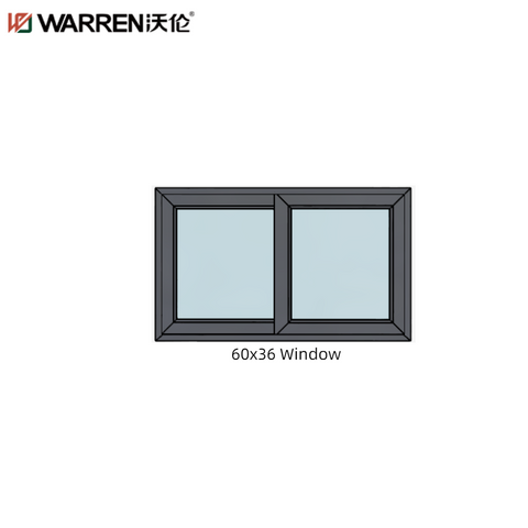 Warren 60x36 Sliding Window Aluminum Office Sliding Window Frames Waterproof For Sale
