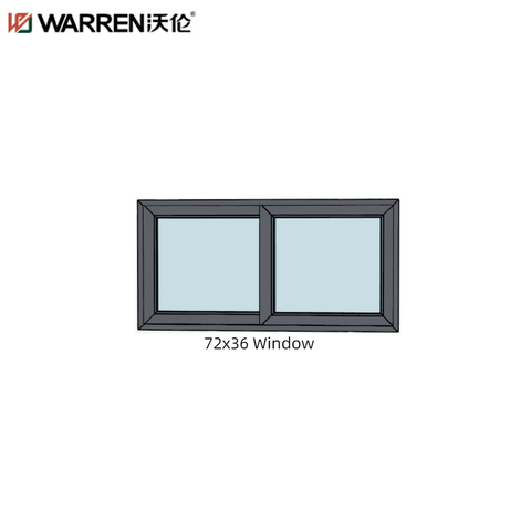 Warren 72x36 Sliding Aluminium Laminated Glass Green New Window For Sale
