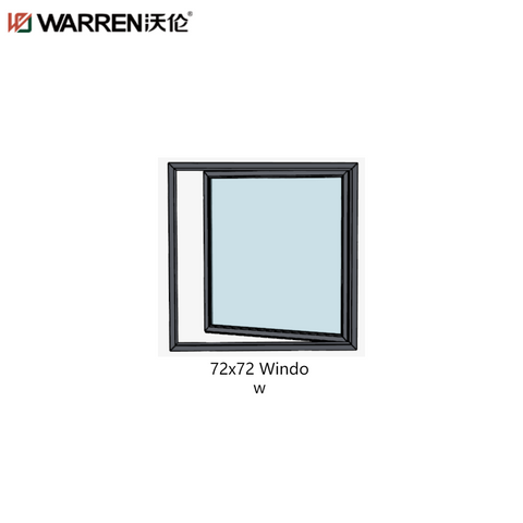 Warren 72x72 Casement Aluminium Triple Glass White Factory Price Window For Sale