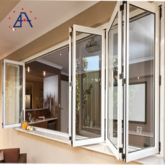 10 Year Warranty China Aluminum Balcony Patio Foldable Glass Folding Door Manufacture on China WDMA