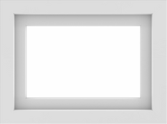 WDMA 24x18 (23.5 x 17.5 inch) Vinyl uPVC White Picture Window without Grids-1