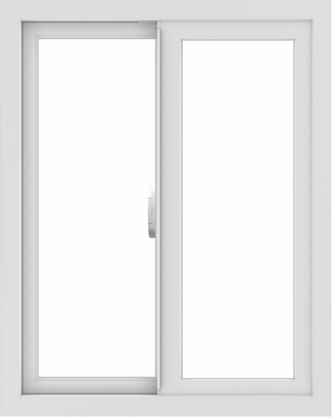 WDMA 24x30 (23.5 x 29.5 inch) Vinyl uPVC White Slide Window without Grids Interior