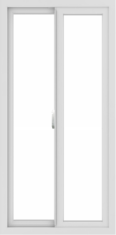WDMA 24x48 (23.5 x 47.5 inch) Vinyl uPVC White Slide Window without Grids Interior