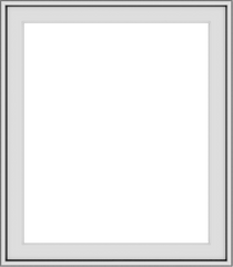 WDMA 28x32 (27.5 x 31.5 inch) Vinyl uPVC White Push out Casement Window without Grids Exterior