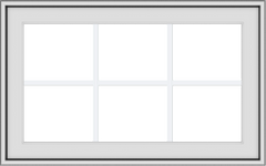 WDMA 32x20 (31.5 x 19.5 inch) White uPVC Vinyl Push out Awning Window with Colonial Grids Exterior