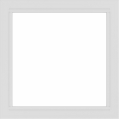 WDMA 34x34 (33.5 x 33.5 inch) Vinyl uPVC White Picture Window without Grids-2
