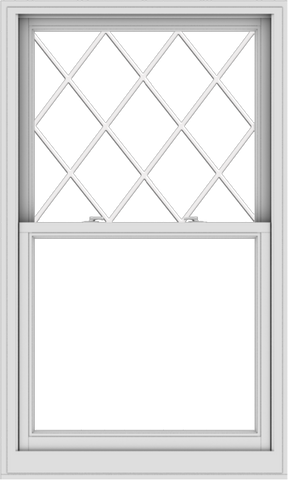 WDMA 36x60 (35.5 x 59.5 inch)  Aluminum Single Double Hung Window with Diamond Grids