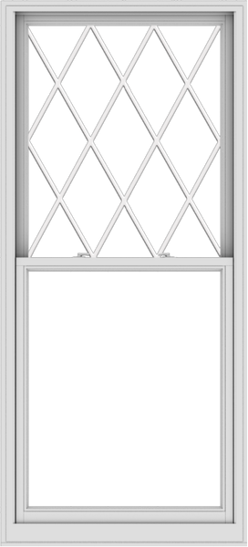 WDMA 38x84 (37.5 x 83.5 inch)  Aluminum Single Double Hung Window with Diamond Grids