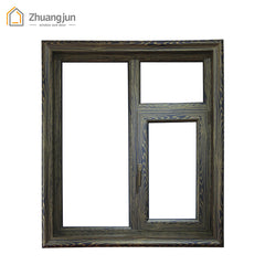 3D Wood Grain Transfer Printing Aluminum Casement Frame Windows on China WDMA