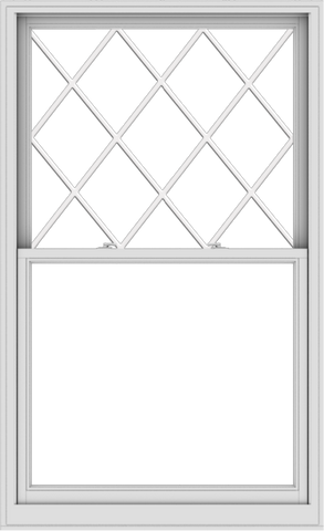 WDMA 44x72 (43.5 x 71.5 inch)  Aluminum Single Double Hung Window with Diamond Grids