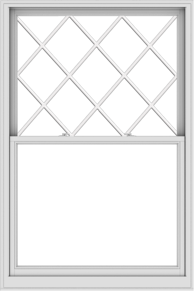 WDMA 48x72 (47.5 x 71.5 inch)  Aluminum Single Double Hung Window with Diamond Grids