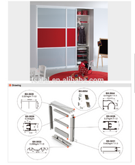 6063 T5 Aluminum sliding doors profiles for wardrobe,profiles aluminium aluminium profile system on China WDMA