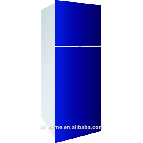 614mm big size GLASS DOOR refrigerator Chihome BCD-390B TMF double door refrigerator with evaporator inside or outside optional on China WDMA