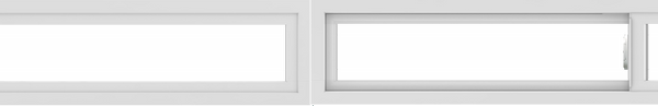 WDMA 72x12 (71.5 x 11.5 inch) Vinyl uPVC White Slide Window without Grids Interior