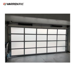 Warren 7x9 Black Glass Garage Door With Windows Exterior Door