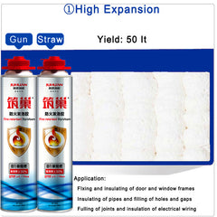 A1 grade waterproof 750ml pu spray foam for aluminum window installation use on China WDMA