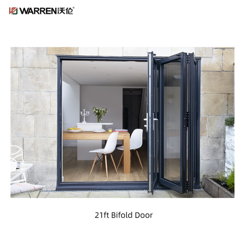 21ft Bifold Door With Glass Folding Patio Doors