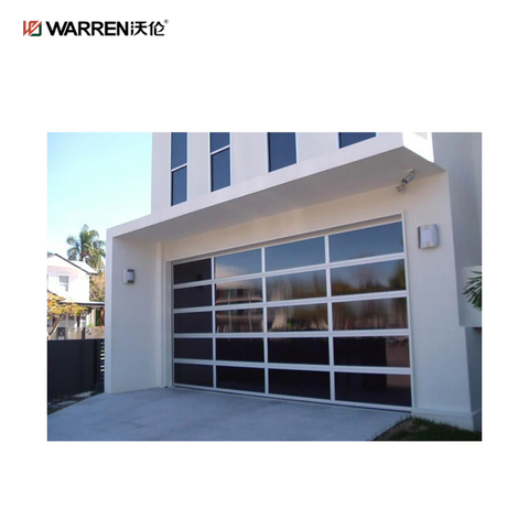 Warren 7x14 Two Car Garage Door With Windows Glass Roller Door