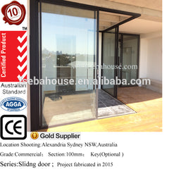 AS2047 slim sliding door with aluminium window frames EBAHOUSE double glazed australian standard windows on China WDMA