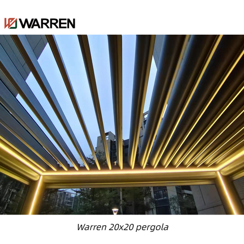 Warren 20x20 aluminum pergola with gazebo metal outdoor