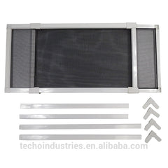 Adjustable fly screen Window Screen 10" to 37" White color on China WDMA