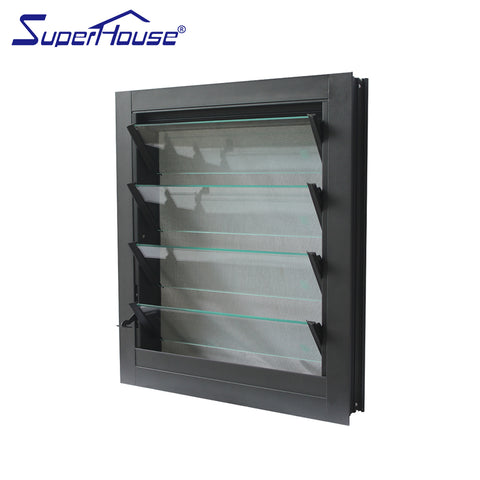 Adjustable louver window tempered glass louver windows with mosquito screen on China WDMA