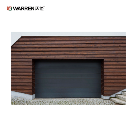 Warren 11x7 Black Double Car Garage Door Exterior Door For Sale
