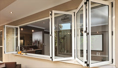 Aluminium Window and Doors Aluminium Double Glass Folding Door on China WDMA