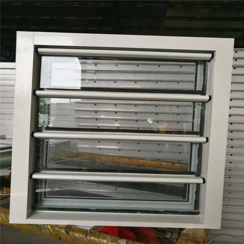 Aluminium jalousie window glass price with tempered grey glass and mosquoto net to Sint Maarten on China WDMA