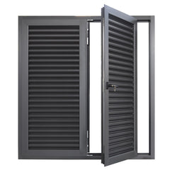 Aluminium louver blade shutter window/louver window with exhaust fan on China WDMA