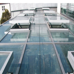 Aluminium profile laminated glass mosquito net vertical lift intelligent slide skylight blinds roofing window on China WDMA