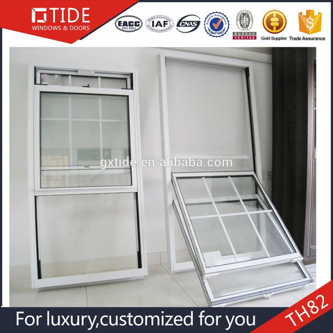 Aluminum Vertical double hung window Aluminum alloy glass window on China WDMA