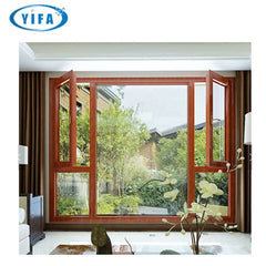 Aluminum profile casement window, various glasses for option, like low-E, reflective, lamilated,etc on China WDMA