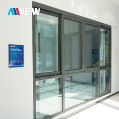 Alwew new design smart/automatic/electric sliding aluminium windows and doors/aluminum double glazed windows and doors on China WDMA