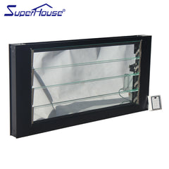 American CSA/australia standard Automatic glass Louvre windows with electric adjustable louvre blades on China WDMA