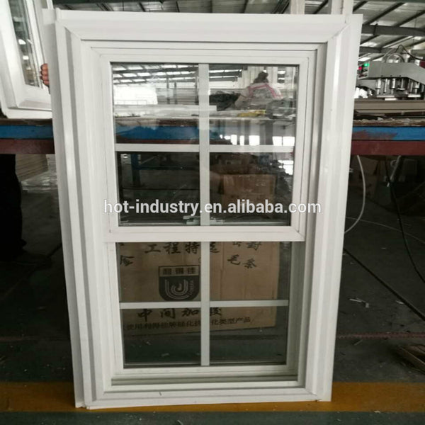 American Style J-Channel Pvc Double Hung Windows Factory Price Upvc Window Design on China WDMA