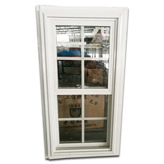 American style double hung window with grill design lowest cost upvc profile on China WDMA