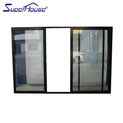 Australia USA Canada market aluminum three panel sliding glass door on China WDMA