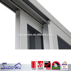 Australia certificated white aluminium sliding windows and door with double insulated glass on China WDMA