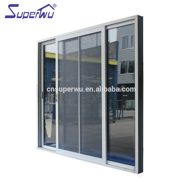 Australia certificated white aluminium sliding windows and door with double insulated glass on China WDMA