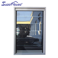 Australia light control aluminium glass sliding louver window screen on China WDMA