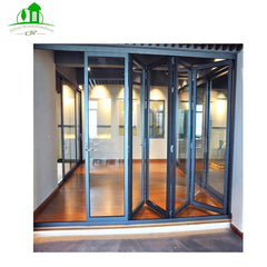 Australian standard automatic glass bifold door lightweight insulated on China WDMA