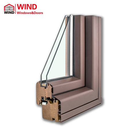 Beautiful Grill Design Inward Open Aluminum Clad Timber Casement Windows on China WDMA
