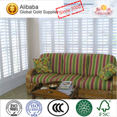 Best Quality Best Price of Homely Customized Stained Faux Wood Plantation Shutters Discount on China WDMA