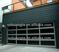 Black Anodized Aluminum Frame Automatic Frosted Tempered Glass Panels Garage Door prices on China WDMA