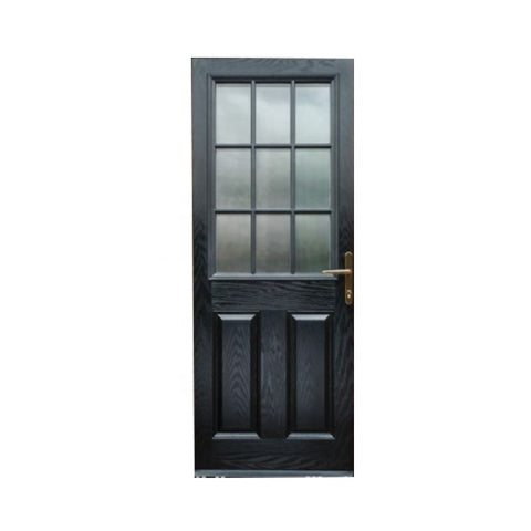 Black simple modern wood composite screen door on China WDMA