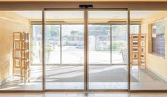 Caesar ES200 three panel aluminum smart patio triple automatic sliding doors with frame for patio on China WDMA
