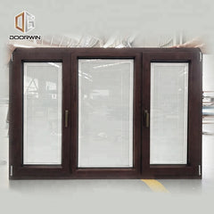 Canada Project Case Oak Wood Window 3 Panel with Built in Shutter on China WDMA