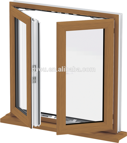 Cheap Price 3 Panel Triple PVC Casement Window on China WDMA